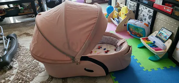 Stokke stroller bassinet pink peach