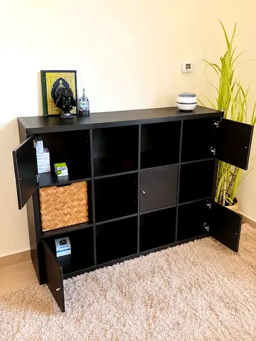 Black Storage Cabinet - Excellent Condition | خزانة تخزين سوداء حالة ممتازة