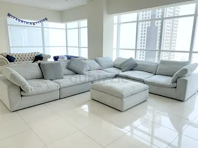 Same like new Condition Pan Home pianca feather 🪶 filled Modular Living room Sofa