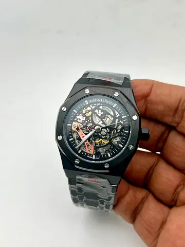 This is an Audemars Piguet Royal Oak Double Balance Wheel Openworked watch, identifiable by its skel