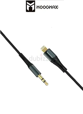 MFi Certified Aux cable to lightning, 1m aux to iphone, Strong Fabric audio cable, 3.5mm audio jack,