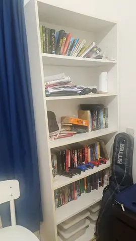 IKEA white bookshelf — ready to pick up