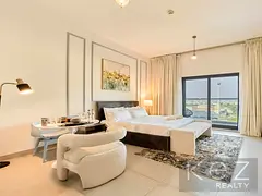Furnished Studio | Huge Balcony l Low floor