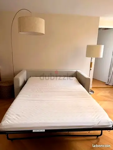 IKEA vimle Modern Grey Sofa Bed with Mattress