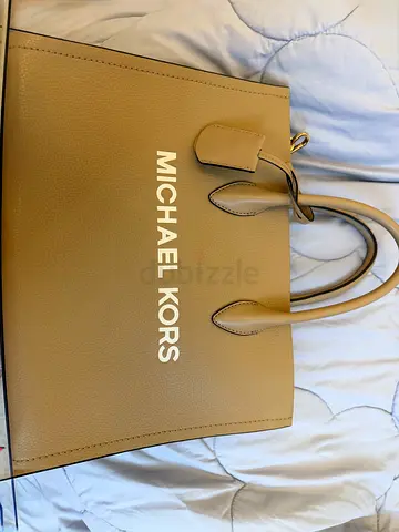 Beige Michael Kors Leather Tote Bag - Good Condition