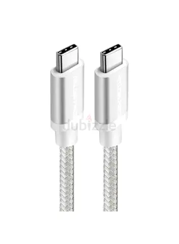 Type-C to Type-C Fast Charging Cable, 60W, 1 Meter, Durable Fabric Braided