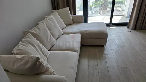 Great Condition IKEA Lidhult L Shape Sofa Bed with Storage