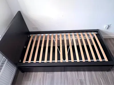 IKEA Single Bed Frame with 2 Storage Drawers