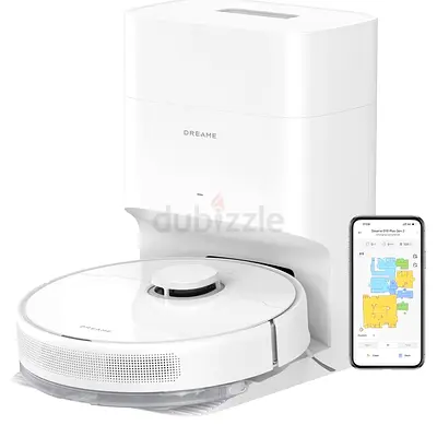 Dreame Robot Vacuum with Auto-Empty Dock (White) - Good Condition