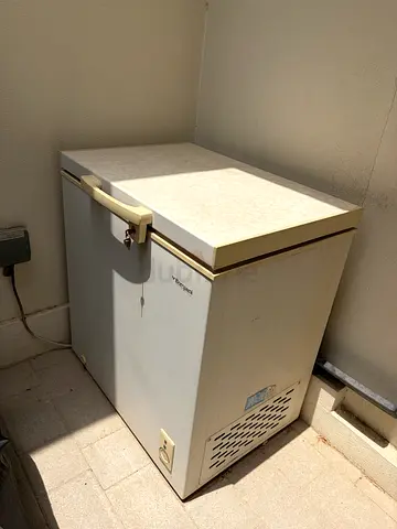 Used small chest freezer - works, needs cleaning