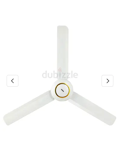 White 3-Blade Ceiling Fan - Geepas GF3012