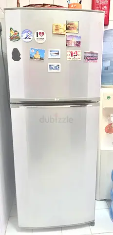 LG Silver Double-Door Refrigerator - Good Condition, Efficient Cooling