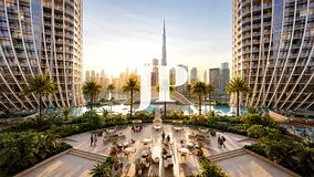 Marina View 1BR | Binghatti Skyrise Tower A | Burj Khalifa Skyline