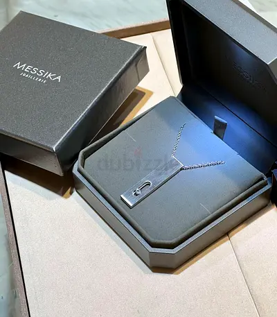 Messika silver pendant necklace with original box