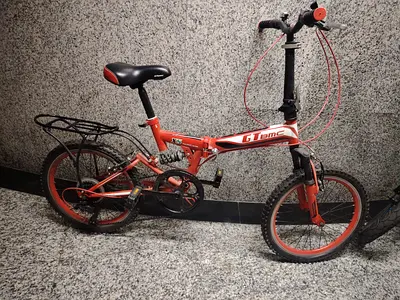 Foldable GT BMC Full-Suspension Folding Bike - Red