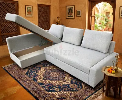 Premium Fabric L-Shape Sofa Bed
Beautiful design with soft fabric finish, spacious seating, smart s
