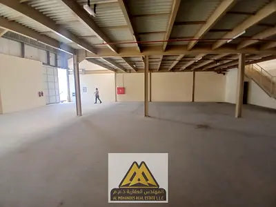 Large warehouse for rent, suitable for all activities, in Al Jurf Industrial Area 1, behind the Chinese Market and near all services.