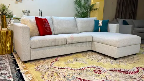 Perfect condition IKEA vimle l'shape sofa with storage space Beige