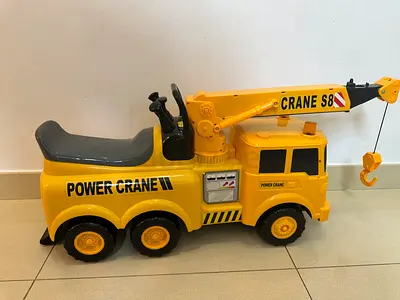 Large Yellow Power Crane Toy Truck - perfect Condition