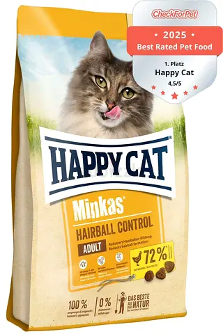 HAPPY CAT Minkas- Hairball Control Adult Cat Food