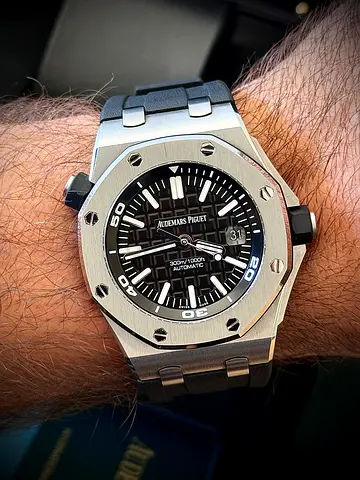 Audemars Piguet Royal Oak Offshore Diver watch featuring a distinctive octagon