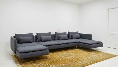 Designer Corner Sofa Set
Special double-side L shape design with strong steel legs, perfect for
