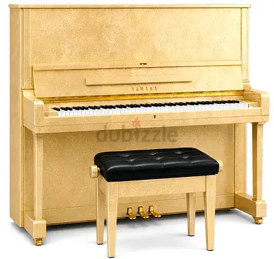 Yamaha U1 Beige Finish Upright Piano | Japanese Piano Dubai