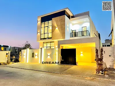 Luxury villa in Al Yasmin, Ajman, ready for immediate occupancy with high-end finishes and spacious living areas. Freehold ownership for all nationali