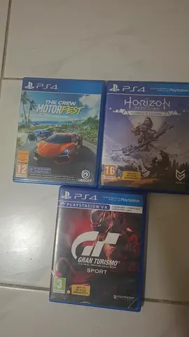 PS4 Games Bundle: The Crew Motorfest, Horizon Zero Dawn Complete & Gran Turismo Sport
