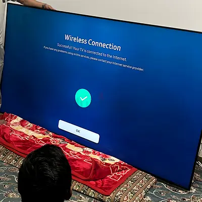 Samsung 98-inch QN90A Neo QLED 4K Smart TV, 2021 model.
✅ Excellent picture quality
✅ 4K UHD Neo QL