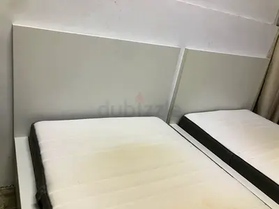 IKEA TWINS BED WITH MATTRESSES