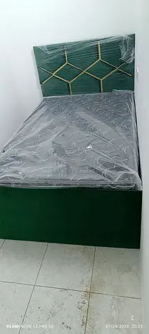 Brand new double size bed with madical mattres available