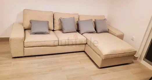 IKEA Kivik L Shape Sofa Beige