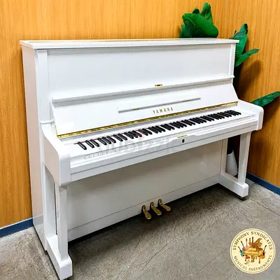 Yamaha U2 White Upright Piano – Premium Japanese Acoustic Piano with Elegant White Finish