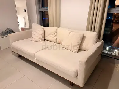 3 Seater Cream Sofa | Home Centre