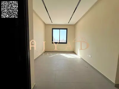 For annual rent: New 1BR apartment in Al Jurf 3, Ajman. First tenant, 1 month free, wardrobes, balcony, easy Dubai & Sharjah access.