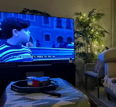 75-inch LED Smart TV in bad working condition