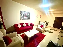 One bedroom and living room / Fully furnished / Balcony / On the Dubai exit / First Al Taawun / Shar