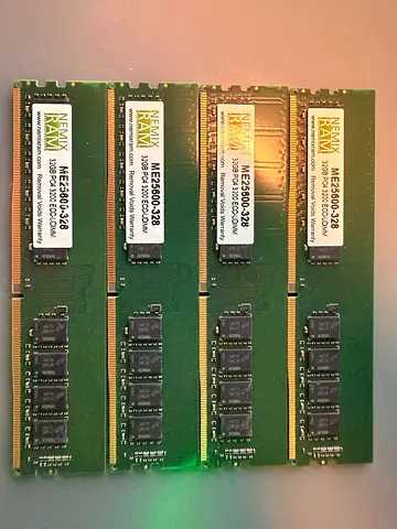 NEMIX 128GB (4x32GB) DDR4-3200 ECC UDIMM — Server/Workstation RAM