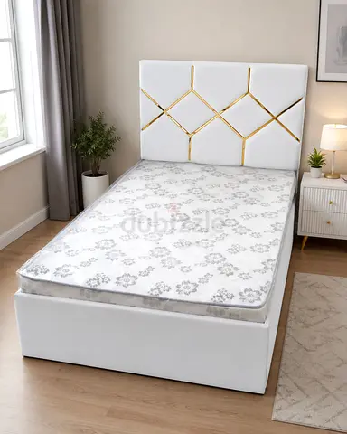 🌟 Luxury Upholstered Bed | Soft Finish & Timeless Design 🤍