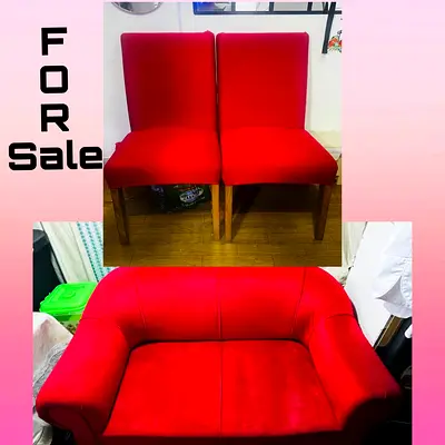 For sale 2seater sofa with 2dining chair
