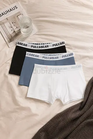 2Pack Pull&Bear Men's Cotton Boxer Briefs Size M Flexible Original