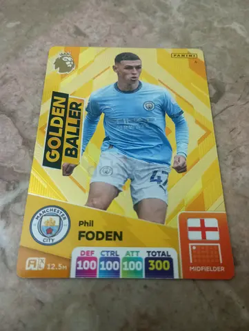 Panini Golden Baller Phil Foden Trading Card - Manchester City