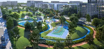 1 Bedroom Apartment for Rent in Aljada Sharjah Master Bedroom Balcony Gym Swimming Pool Parking Mode