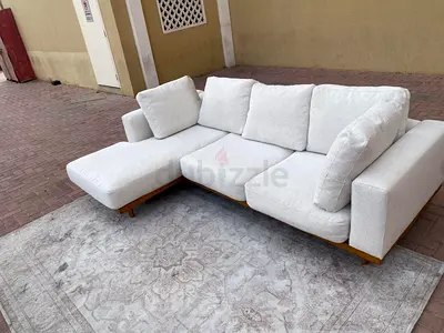 West Elm new port L shape sofa beige