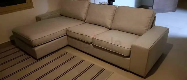 IKEA Kivik L Shape Sofa Beige