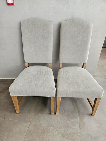 Pottery Barn Pebble Chairs x2 | Solid Build | Premium Quality