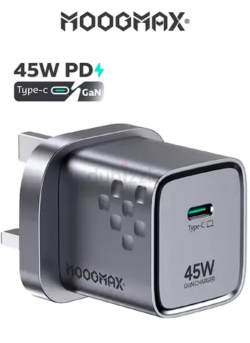 MOOOMAX 45W GaN Type-C Fast Wall Charger with PD & QC Support
