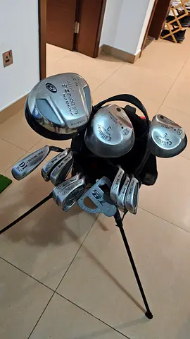 Golf Clubs and Tayloremade Stealth Golf Bag