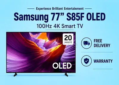 Samsung 77 Inch Class OLED S85F 100Hz 4K Smart TV